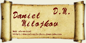 Daniel Milojkov vizit kartica